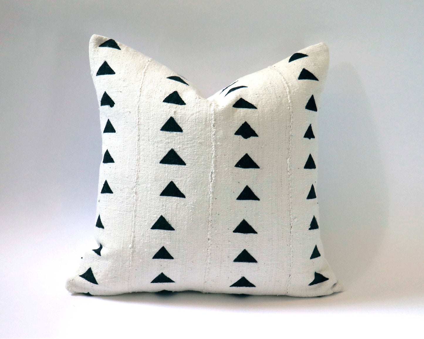 Authentic African Mudcloth Black and White Throw Pillows